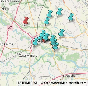 Mappa Via Maggi, 27100 Pavia PV, Italia (4.88571)