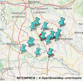 Mappa 37054 Nogara VR, Italia (10.079)