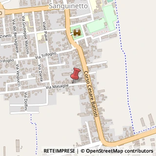 Mappa Via Masaglie,  17, 37058 Sanguinetto, Verona (Veneto)