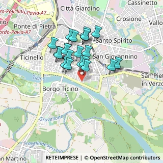 Mappa Via Perelli, 27100 Pavia PV, Italia (0.73)