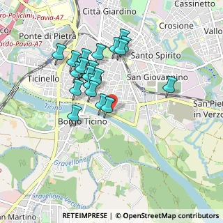 Mappa Via Perelli, 27100 Pavia PV, Italia (0.828)