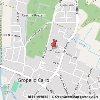Mappa Via Isonzo, 18, 27027 Gropello Cairoli, Pavia (Lombardia)