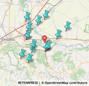 Mappa Via del Ghiaro, 10020 Brusasco TO, Italia (6.44467)