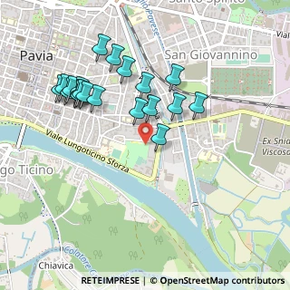 Mappa Via Darsena, 27100 Pavia PV, Italia (0.486)