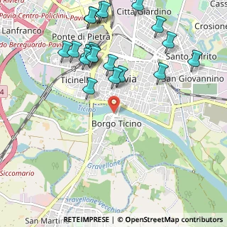 Mappa Piazzale Ghinaglia, 27100 Pavia PV, Italia (1.2155)