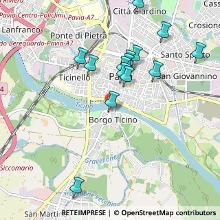 Mappa Piazzale Ghinaglia, 27100 Pavia PV, Italia (1.02929)