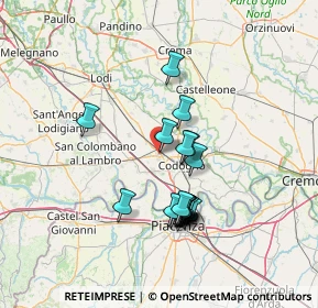 Mappa 26841 Casalpusterlengo LO, Italia (12.4105)