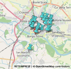 Mappa Borgo Ticino, 27100 Pavia PV, Italia (1.2165)