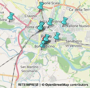 Mappa Borgo Ticino, 27100 Pavia PV, Italia (1.27083)