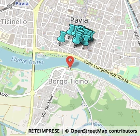 Mappa Borgo Ticino, 27100 Pavia PV, Italia (0.358)