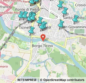 Mappa Borgo Ticino, 27100 Pavia PV, Italia (1.227)