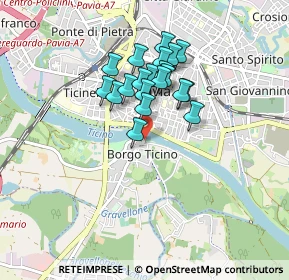 Mappa Borgo Ticino, 27100 Pavia PV, Italia (0.658)