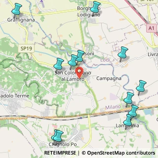 Mappa 20078 San Colombano al Lambro MI, Italia (2.90667)
