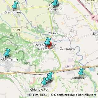 Mappa 20078 San Colombano al Lambro MI, Italia (3.08143)