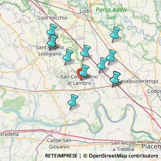 Mappa 20078 San Colombano al Lambro MI, Italia (6.71083)