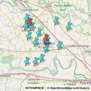 Mappa 20078 San Colombano al Lambro MI, Italia (6.56833)