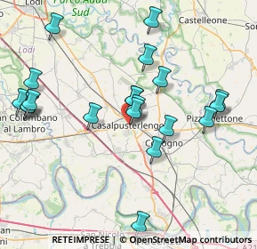 Mappa Via Gramsci, 26841 Casalpusterlengo LO, Italia (8.1365)