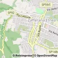 Kort Zafferana Etnea