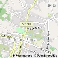 Mapa Zafferana Etnea