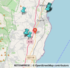 Mappa Capannone, 95014 Giarre CT, Italia (5.025)