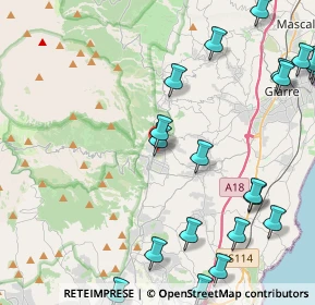 Mappa Via delle Rose, 95019 Zafferana Etnea CT, Italia (6.4235)