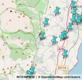 Mappa Via delle Rose, 95019 Zafferana Etnea CT, Italia (6.5765)