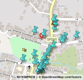 Mappa Via Tenente Scuderi Giuseppe, 95019 Zafferana Etnea CT, Italia (0.14615)