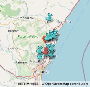 Mappa Via Giacomo Matteotti, 95019 Zafferana Etnea CT, Italia (9.09)