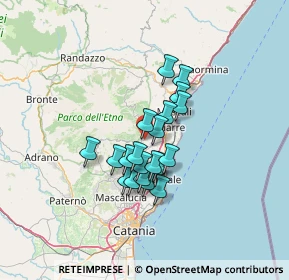 Mappa Via Giacomo Matteotti, 95019 Zafferana Etnea CT, Italia (10.684)