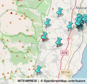 Mappa Street, 95019 Zafferana Etnea CT, Italia (6.3495)