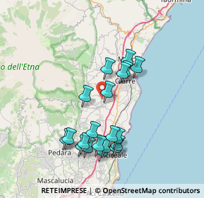 Mappa Dagala del Re, 95010 Santa Venerina CT, Italia (7.9405)