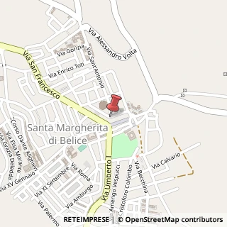 Mappa Via San't Isidoro, 4, 92018 Santa Margherita di Belice, Agrigento (Sicilia)