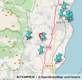 Mappa Via Salvatore Quasimodo, 95010 Santa Venerina CT, Italia (5.24)