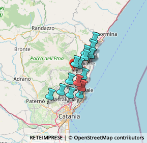 Mappa Via Rocca D'Api, 95019 Zafferana Etnea CT, Italia (9.8025)