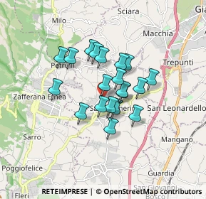 Mappa Via della Regione Siciliana, 95010 Santa Venerina CT, Italia (1.329)