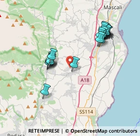 Mappa Via della Regione Siciliana, 95010 Santa Venerina CT, Italia (4.247)