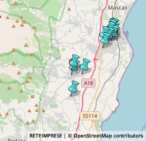 Mappa Via della Regione Siciliana, 95010 Santa Venerina CT, Italia (4.48)