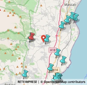 Mappa Via della Regione Siciliana, 95010 Santa Venerina CT, Italia (6.546)