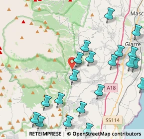 Mappa Via Matteo Maglia, 95019 Zafferana Etnea CT, Italia (5.8615)