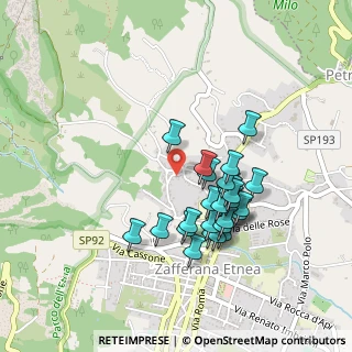 Mappa Via Matteo Maglia, 95019 Zafferana Etnea CT, Italia (0.45)