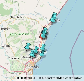 Mappa Strada Statale 114 Orientale Sicula - Contrada Rovettazzo, 95014 Giarre CT, Italia (12.004)