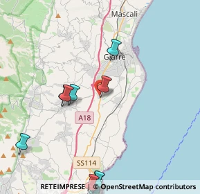 Mappa Via Vincenzo Pagano, 95014 Giarre CT, Italia (6.23417)