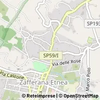 Kort Zafferana Etnea