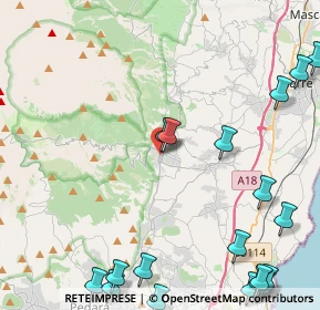 Mappa Via Ronsisvalle, 95019 Zafferana Etnea CT, Italia (7.431)