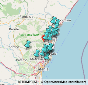 Mappa Via Ronsisvalle, 95019 Zafferana Etnea CT, Italia (9.6965)