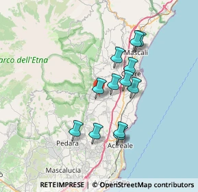 Mappa Via S. Michele, 95010 Santa Venerina CT, Italia (6.69333)