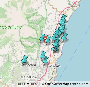 Mappa Via S. Michele, 95010 Santa Venerina CT, Italia (6.4385)