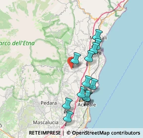 Mappa Via S. Michele, 95010 Santa Venerina CT, Italia (7.6275)