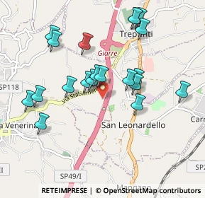 Mappa Via Luminaria, 95014 Santa Venerina CT, Italia (1.0725)