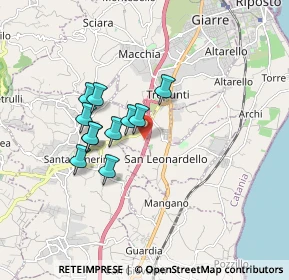 Mappa Via Luminaria, 95014 Santa Venerina CT, Italia (1.52455)